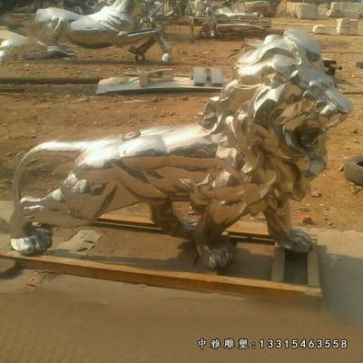 不锈钢狮子雕塑