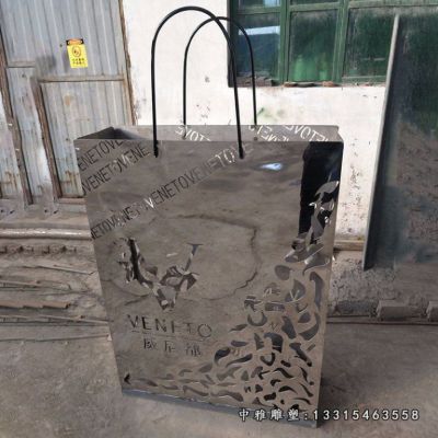 购物袋不锈钢摆件