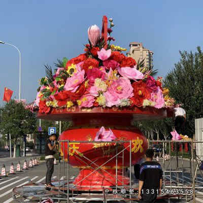 花篮不锈钢雕塑