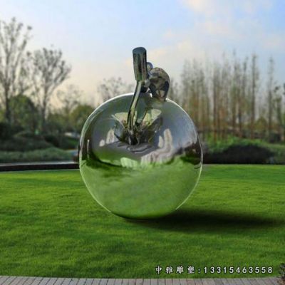 不锈钢苹果雕塑