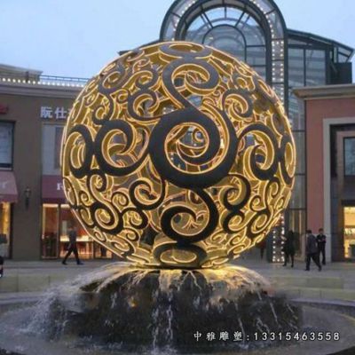 不锈钢圆球雕塑