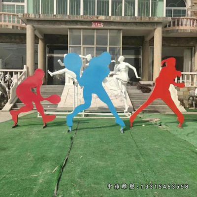 运动人物不锈钢雕塑