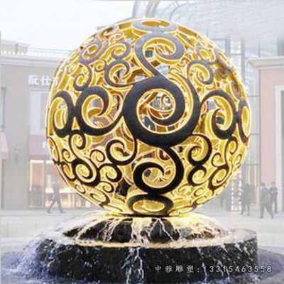 广场圆球不锈钢雕塑