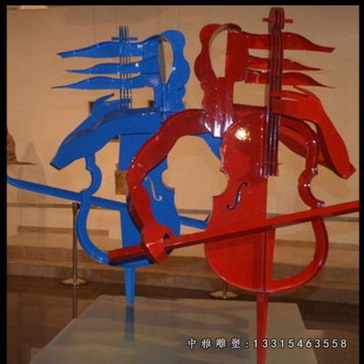 提琴不锈钢雕塑