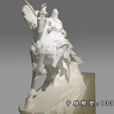 石雕骑马关羽