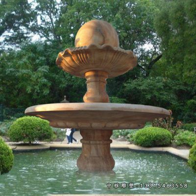 风水球石雕景观