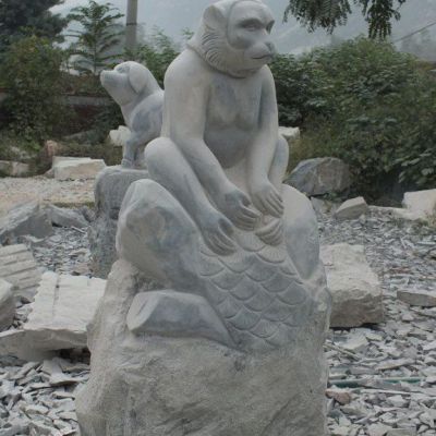 园林石雕小猴