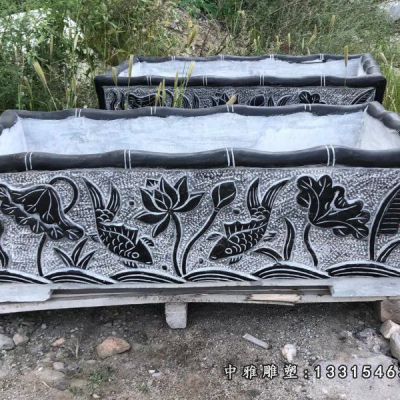 仿古石雕水缸