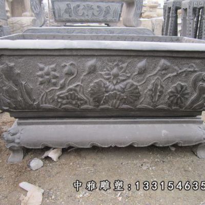 石雕庭院仿古水缸