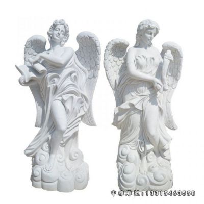 公园天使石雕