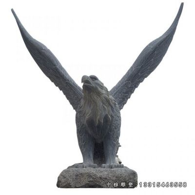 石雕动物鹰雕塑