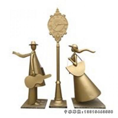 公园抽象人物铜雕