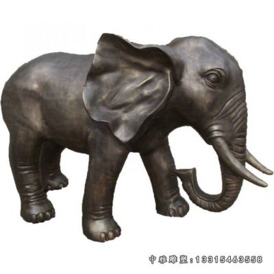 公园铜雕大象