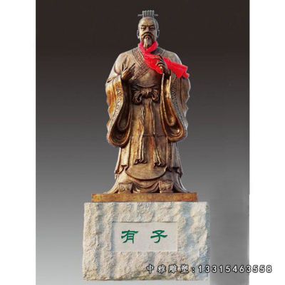 铜雕教育家有子