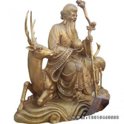 铜雕寿星公人物