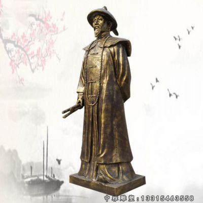 铜雕名人林则徐