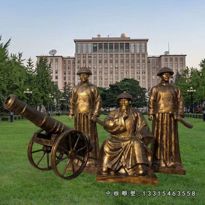 民族英雄林则徐铜雕