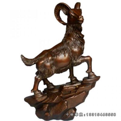 公园铜雕羊摆件