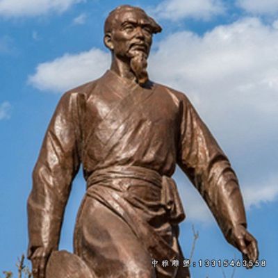 大型铜雕徐霞客