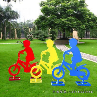 不锈钢户外骑行人物