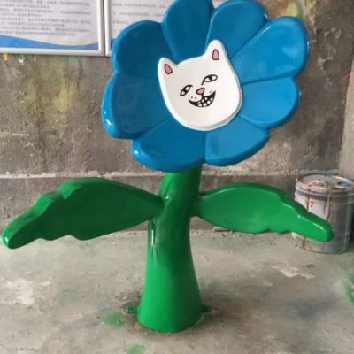 广场太阳花不锈钢雕塑