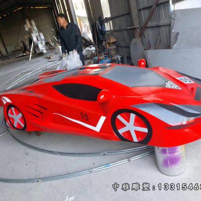 广场车模不锈钢雕塑