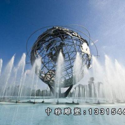 不锈钢大型喷泉雕塑
