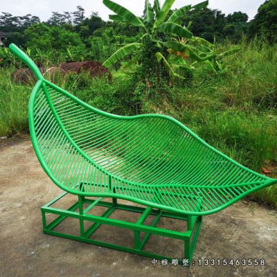 树叶景观不锈钢雕塑