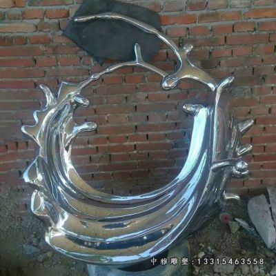海浪不锈钢摆件