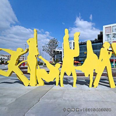 不锈钢运动人物雕塑