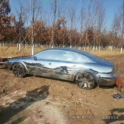 广场车模不锈钢摆件