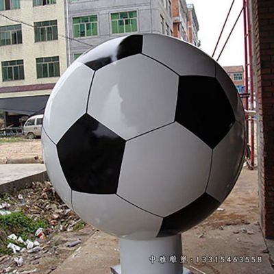 校园足球不锈钢摆件