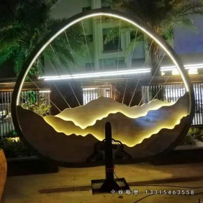 广场灯饰不锈钢摆件