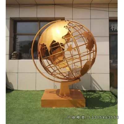 金属不锈钢地球仪摆件