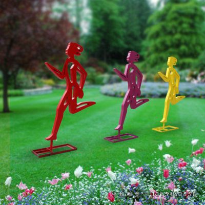 跑步不锈钢人物雕塑