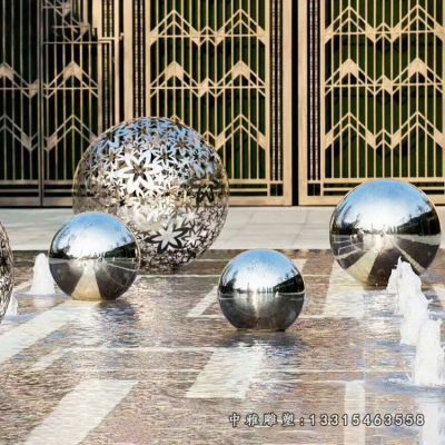 不锈钢喷泉景观雕塑