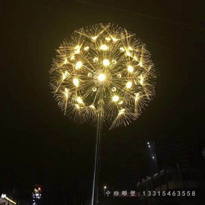 不锈钢广场蒲公英雕塑