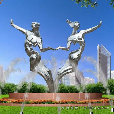 跳舞不锈钢人物雕塑