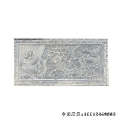 河道栏板石雕摆件