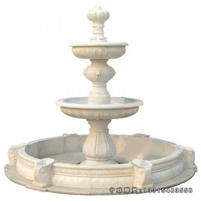 石雕多层喷泉