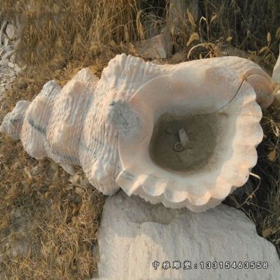 公园海螺石雕摆件