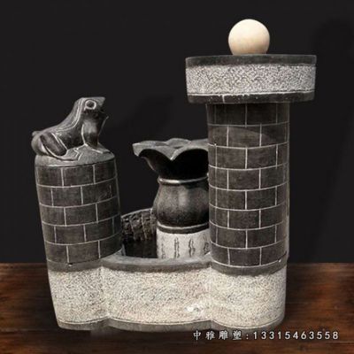 景观石雕流水池