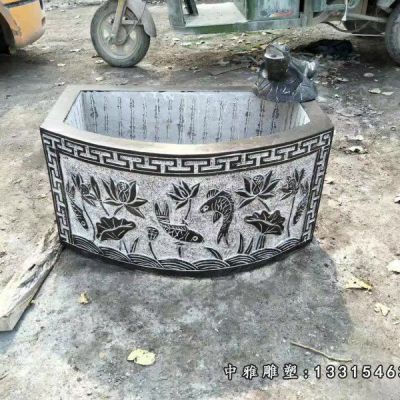 庭院石雕水缸