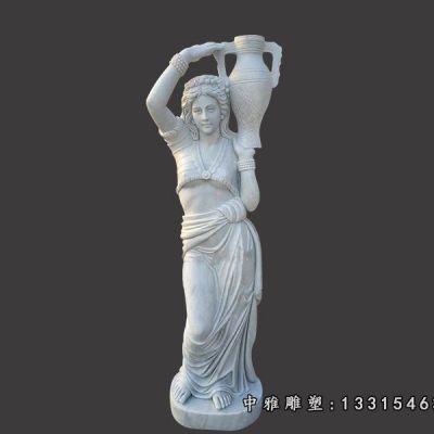 石雕广场西方人物