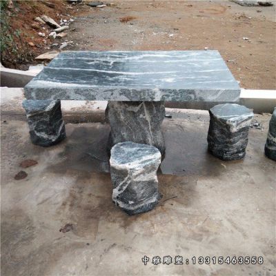 石雕方形桌凳