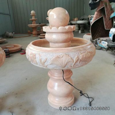 招财石雕风水球