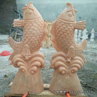 石雕金鱼喷泉