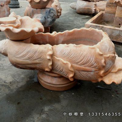 景观石雕流水池