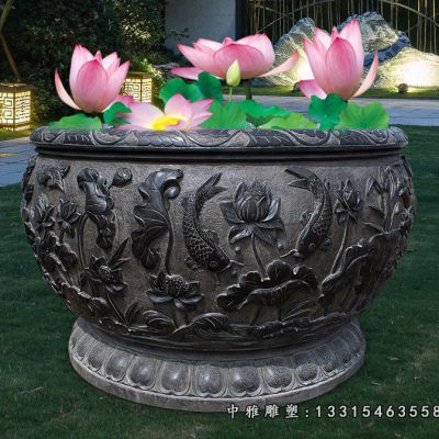 仿古水缸石雕