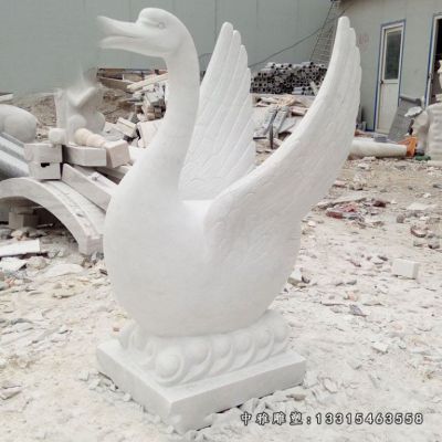 动物天鹅石雕雕塑